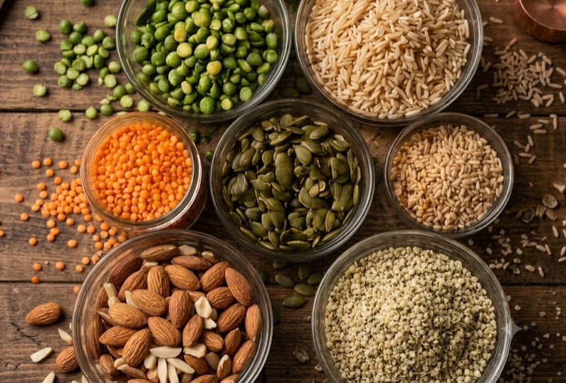 Five plant protein sources