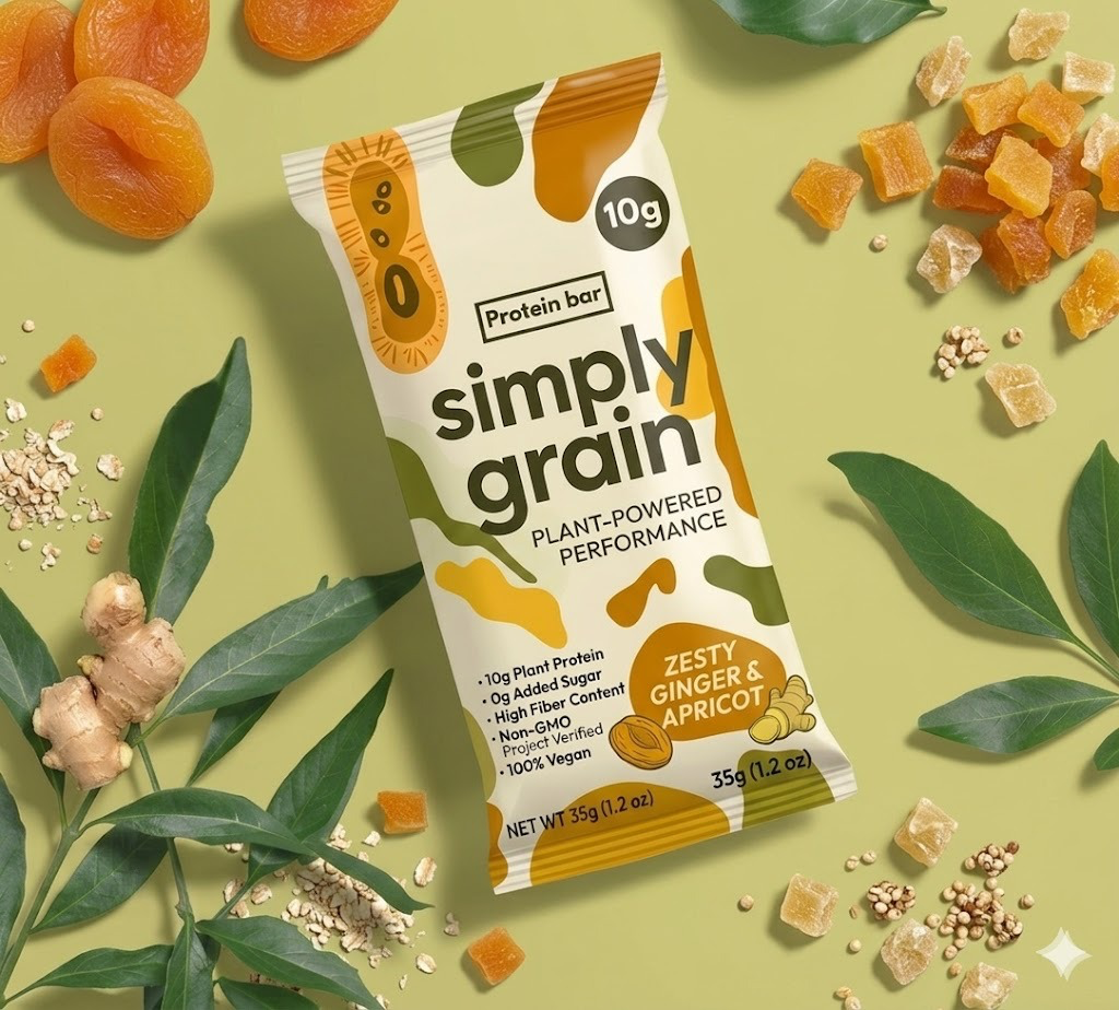 Zesty Ginger & Apricot Protein Bar